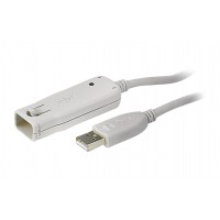 Cable USB 2.0 Extension AM - AF Active USB A Mâle - USB A Femelle 12 m Ivoire