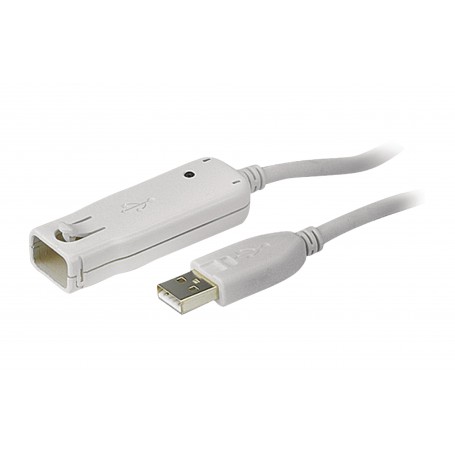 Cable USB 2.0 Extension AM - AF Active USB A Mâle - USB A Femelle 12 m Ivoire