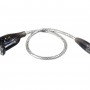 Câble USB 2.0 USB A Mâle - SUB-D 9p Mâle Ronde 100 cm Argent