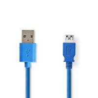 Câble USB 3.0 | A Mâle - A Femelle | 2,0 m | Bleu
