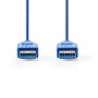 Câble USB 3.0 | A Mâle - A Mâle | 1,0 m | Bleu
