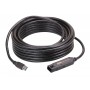 Câble USB 3.0 Extension AM - AF USB A Mâle - USB A Femelle Ronde 10 m Noir
