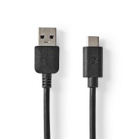 Câble USB 3.1 (Gen2) | USB-C Mâle vers A Mâle | 1,0 m | Noir