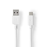 Câble USB 3.1 (Gen2) | USB-C™ Mâle vers A Mâle | 1,0 m | Blanc