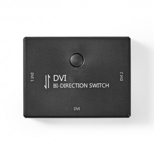 2 Ports | Commutateur DVI Bidirectionnel | Noir