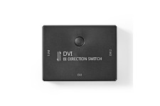 2 Ports | Commutateur DVI Bidirectionnel | Noir