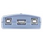2-Port Commutateur USB Argent