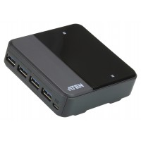 2-Port Commutateur USB Noir