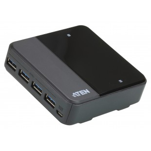 2-Port Commutateur USB Noir