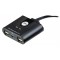 2-Port Commutateur USB Noir