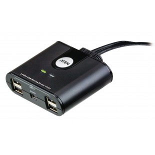 2-Port Commutateur USB Noir