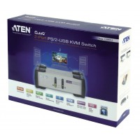 2-Port KVM Switch Argent