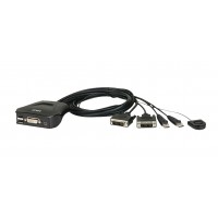 2-Port KVM Switch Noir