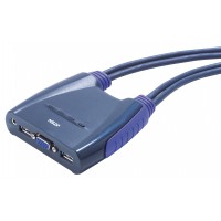 2-Port KVM Switch Noir