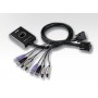 2-Port KVM Switch Noir