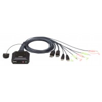 2-Port KVM Switch Noir