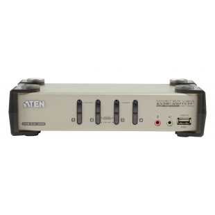 4-Port KVM Switch Argent