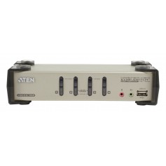 4-Port KVM Switch Argent