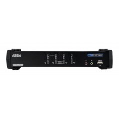 4-Port KVM Switch Noir