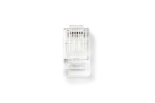 Cat 5 Connecteur Réseau | RJ45 (8P8C) Mâle - 10 pièces | clair