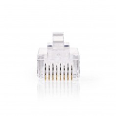 Cat 6 Connecteur Réseau | RJ45 (8P8C) Mâle - 10 pièces | clair