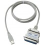 Câble USB 2.0 USB A Mâle - Centronics 1.8 m Gris