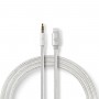 Câble Adaptateur pour Casque d'écoute Apple Lightning | Mâle 8 broches Apple Lightning vers Mâle 3,5 mm | 1,00 m | Aluminium