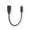 Lot de 50 : Câble Adaptateur USB-C™ | USB-C™ Mâle | A Femelle | 0,2 m | Noir