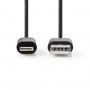 Câble de Charge et de Synchronisation | Apple Lightning - USB A Mâle | 1,0 m | Noir