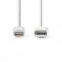 Câble de Charge et de Synchronisation | Apple Lightning - USB A Mâle | 2,0 m | Blanc