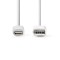 Câble de Charge et de Synchronisation | Apple Lightning - USB A Mâle | 3,0 m | Blanc