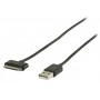 Câble de charge et sync USB AM - 30-Pin Apple Dock 30-pin - USB A Mâle 2.00 m Noir