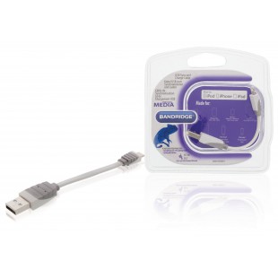 Câble de charge et sync USB AM - Lightning Apple Lightning - USB A Mâle 0.10 m Blanc