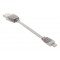 Câble de charge et sync USB AM - Lightning Apple Lightning - USB A Mâle 0.10 m Blanc