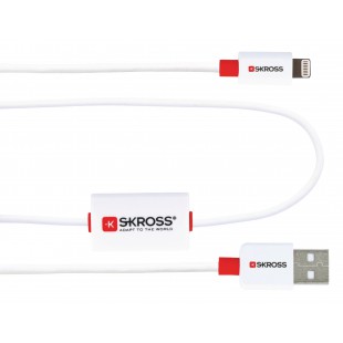 Câble de charge et sync USB AM - Lightning USB A Mâle - Apple Lightning 1.00 m Blanc