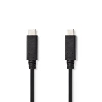 Lot de 30 : Câble de synchronisation et de charge (Gen 2) | USB-C™ Mâle | USB-C™ Mâle | 1,0 m | Noir