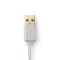 Câble de Synchronisation et de Charge | 3,0 m Plaqué Or | USB-A Mâle vers Câble Lightning Mâle 8 Broches | Compatible avec les A