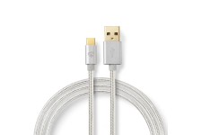 Câble de Synchronisation, de Charge et de Prise en Charge AV USB 2.0 | 2,0 m Plaqué Or | USB-C™ Mâle vers USB-A Mâle | Pour Conn