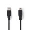 Câble USB 2.0 | A Mâle - Mini Mâle à 5 Broches | 2,0 m | Noir