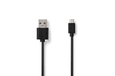 Lot de 50 : Câble USB 2.0 | A Mâle | Micro B Mâle | 0,5 m | Noir