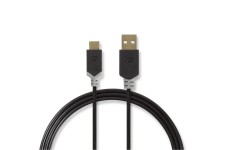 Câble USB 2.0 | Type-C Mâle - A Mâle | 1,0 m | Anthracite