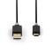 Câble USB 2.0 | Type-C Mâle - A Mâle | 1,0 m | Anthracite