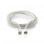 Câble USB 2.0 | Type-C Mâle - Micro B Mâle | 2,0 m | Aluminium