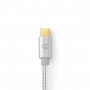 Câble USB 2.0 | Type-C Mâle - Micro B Mâle | 2,0 m | Aluminium