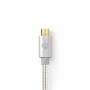 Câble USB 2.0 | Type-C Mâle - Micro B Mâle | 3,0 m | Aluminium
