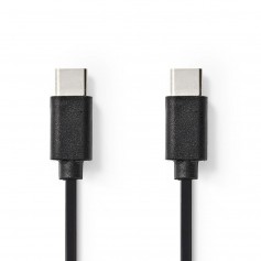 Câble USB 2.0 | Type-C Mâle - Type-C Mâle | 1,0 m | Noir