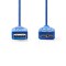 Câble USB 3.0 | A Mâle - Micro B Mâle | 5,0 m | Bleu