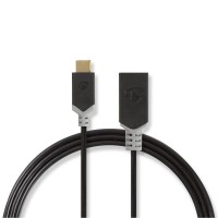 Câble USB 3.0 | Type-C Mâle - A Femelle | 0,15 m | Anthracite