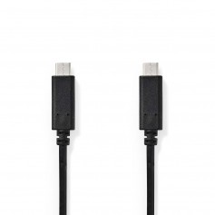 Câble USB 3.1 (Gen1) | Type-C Mâle - Type-C Mâle | 1,0 m | Noir