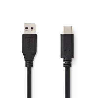 Câble USB 3.1 (Gen2) | Type-C Mâle - A Mâle | 1,0 m | Noir